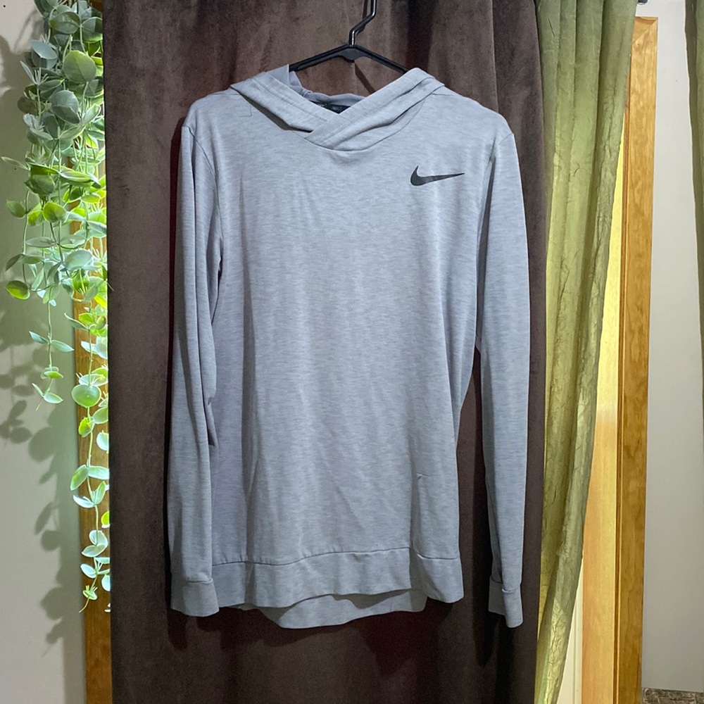 Nike dry fit grey small hoodie